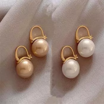 Новые модные серьги с подвеской из жемчуга для женщин и девушек, подарок, сладкие ювелирные изделия оптом белый
