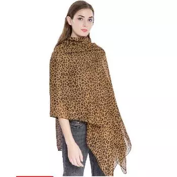 Новые модные шарфы с леопардовым принтом для женщин, тонкие шарфы, шарфы с принтом в европейском и американском стиле, весна и лето, увеличенные 160*50cm