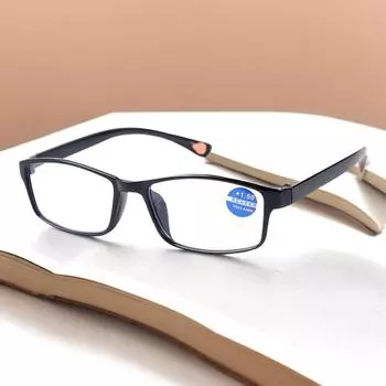 Новые модные складные очки TR для мужчин и женщин, пресбиопические очки для чтения с защитой от синего света +1 чёрный