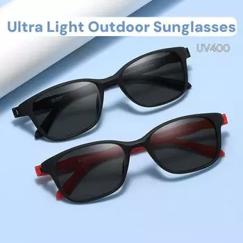 Новые модные солнцезащитные очки для мужчин с защитой от ультрафиолета, унисекс, модель солнцезащитных очков для активного отдыха, тренд сверхлегких женских очков красный
