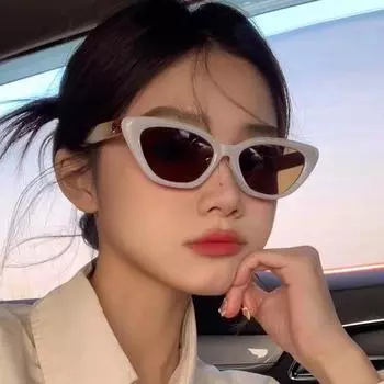 Новые модные солнцезащитные очки кошачий глаз в маленькой оправе Gm, женские модные корейские солнцезащитные очки со звездами