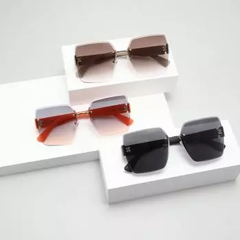 Новые модные солнцезащитные очки в большой оправе с буквой H, уличные солнцезащитные очки, индивидуальные уличные солнцезащитные очки знаменитостей в Интернете UV400