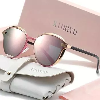 Новые модные солнцезащитные очки в ретро-стиле с металлической оправой «кошачий глаз», усовершенствованные солнцезащитные очки Joker для путешествий.