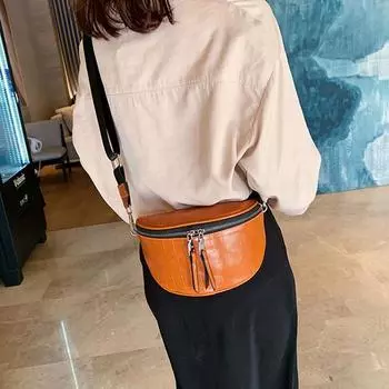 Новые модные сумки через плечо для женщин из искусственной кожи, нагрудная сумка, женская однотонная винтажная сумка, поясные сумки