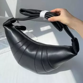 Новые модные сумки через плечо, сумка-круассан для женщин, роскошные сумки через плечо, дизайнерские сумки подмышками, сумки унисекс из натуральной кожи