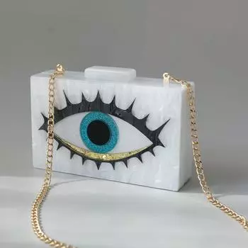 Новые модные сумки, модные женские сумки, роскошные белые акриловые сумки с героями мультфильмов, роскошные вечерние вечерние сумки, женские повседневные милые сумки-клатчи в коробке 17.8CM белый