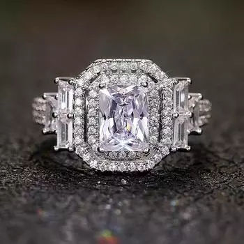 Новые модные свадебные кольца вечности AAA с кристаллами циркония, роскошное обручальное кольцо для женщин, эффектные ювелирные изделия 8