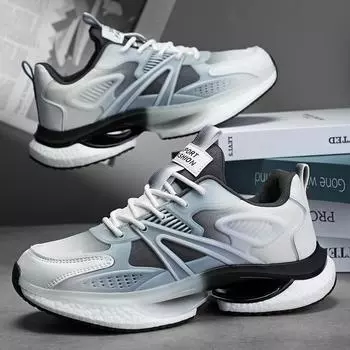 Новые модные светоотражающие кроссовки для мужчин с комбинированной подошвой Popcorn, кроссовки для спорта на открытом воздухе, мужская тренировочная обувь Hombre 39