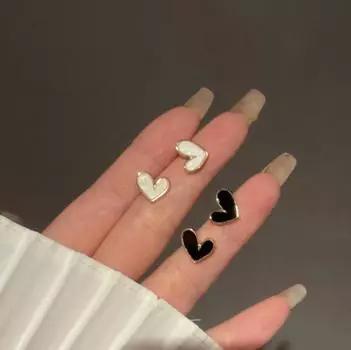 Новые модные темпераментные универсальные геометрические серьги в форме сердца для женских украшений