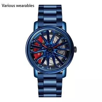 Новые модные тенденции, полые кварцевые часы со стальным ремешком, мужские креативные часы, индивидуальность