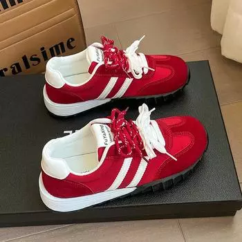 Новые модные тенденции женские кроссовки ретро-обувь для скейтбординга удобная универсальная обувь на плоской подошве повседневная спортивная обувь для отдыха на открытом воздухе 35