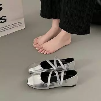 Новые модные туфли Мэри Джейн для женщин, ретро-туфли на среднем каблуке, женские одинарные туфли, мягкие и удобные балетки Zapatos Mujer 35 чёрный