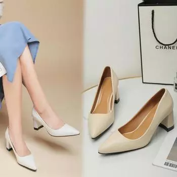 Новые модные туфли на очень высоком каблуке с острым носком из лакированной кожи на высоком каблуке, модные элегантные туфли для женщин, рабочая обувь на тонком каблуке и платформе 35 белый