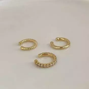 Новые модные уникальные поддельные перфорированные металлические клипсы для ушей, асимметричные круглые хрящевые женские модные ювелирные изделия, подарок для ушей, манжеты для девочек