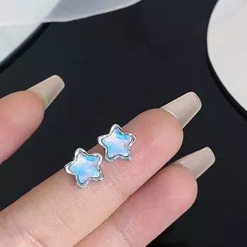 Новые модные универсальные персонализированные серьги в стиле фэнтези с маленькими звездами для женщин