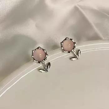 Новые модные универсальные серьги с лунным светом и цирконием с цветочной геометрией для женщин