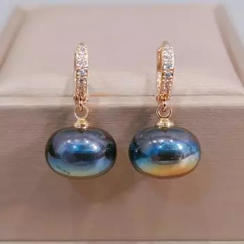 Новые модные висячие серьги с разноцветными бусинами для женщин, свадебные украшения, серьги-капельки с кубическим цирконием синий