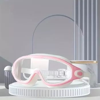Новые модные водонепроницаемые очки для плавания для взрослых: Высококачественные противотуманные очки со встроенными берушами для плавания для мужчин и женщин