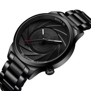 Новые модные высококачественные водонепроницаемые мужские кварцевые часы с оптическим фантомом от BIDEN.