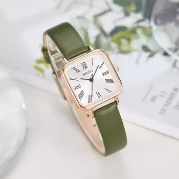 Новые модные женские часы квадратные компактные стильные простые кварцевые женские часы ретро легкие роскошные поясные часы