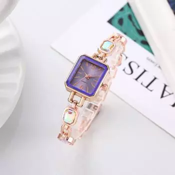 Новые модные женские часы прямоугольные золотые арабские цифры циферблат женские кварцевые наручные часы подарочные часы чёрный