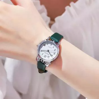 Новые модные женские часы, симпатичные стили, женские кварцевые наручные часы, лучший подарок для студентов чёрный