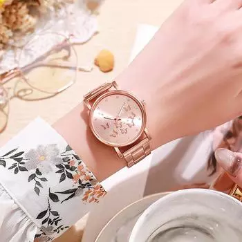 Новые модные женские кварцевые часы, оригинальный дизайн, женские наручные часы, лучшие подарки, часы для женщин золотистый