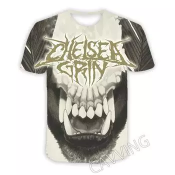 Новые модные женские/мужские 3D-принты Chelsea Grin повседневные футболки хип-хоп футболки Harajuku Styles Tops Clothing H02 S белый