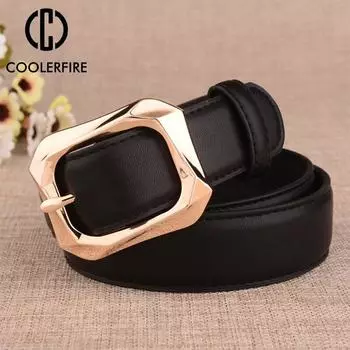 Новые модные женские ремни, ремни из натуральной кожи с золотой пряжкой для женщин, джинсовый ремень, LB2143 105CM белый