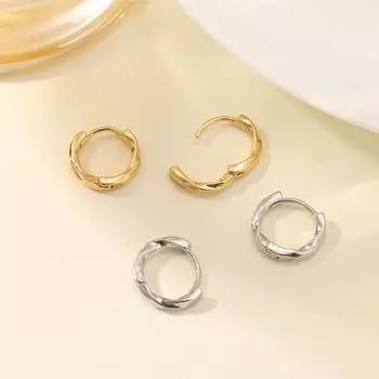 Новые модные женские серьги-кольца в стиле минимализм с подвесками в форме круга для девочек серебряный