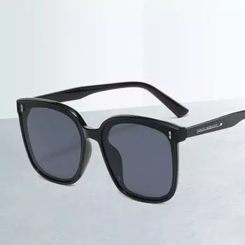 Новые модные женские солнцезащитные очки с квадратным оттенком, солнцезащитные очки для вождения, корейская версия, мужские солнцезащитные очки чёрный