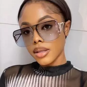 Новые модные женские солнцезащитные очки с заклепками, универсальные мужские солнцезащитные очки в полурамке в стиле ретро, устойчивые к ультрафиолетовому излучению, персонализированные мужские солнцезащитные очки