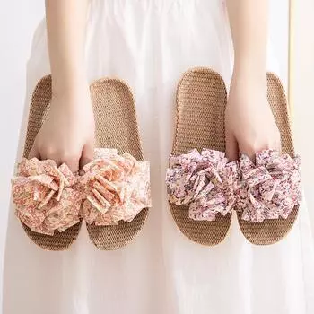 Новые модные женские тапочки с рисунком подсолнечника 35 зелёный