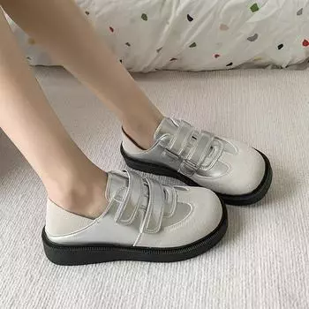 Новые модные женские замшевые туфли-мюли, нескользящие пляжные шлепанцы, женская легкая повседневная обувь на плоской подошве, Zapatos 35