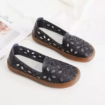 Новые мокасины женские балетки летние ажурные осенние женские лоферы кожаные женские туфли без застежек женские повседневные размеры 35-43 35 белый