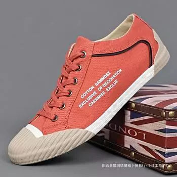 Новые молодежные модные мужские парусиновые туфли на шнуровке, классические универсальные трендовые дышащие повседневные туфли для серфинга, низкие мужские туфли 38