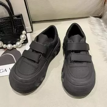 Новые мягкие амортизирующие маленькие белые туфли женские корейские версии модные универсальные туфли на плоской подошве женская спортивная обувь для отдыха 35