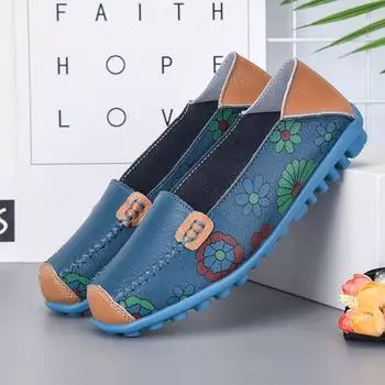 Новые мягкие женские туфли на плоской подошве, удобные лоферы с круглым носком и мягкой подошвой, женские туфли на плоской подошве 36 красный