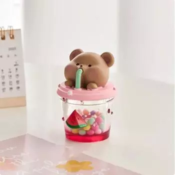 Новые мультяшные фрукты в стиле красочных кукол, украшения для дома, милые украшения для рук, современные креативные статуэтки животных из смолы