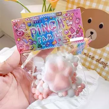 Новые мультяшные кавайные плюшевые игрушки для кошек с лапками, супер мягкие игрушки с медленным отскоком из искусственной кожи, креативные игрушки для щипков, игрушки для расслабления