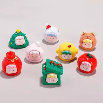 Новые мультяшные куклы из смолы аксессуары сумка на удачу миниатюрная рождественская сумка на удачу своими руками светящиеся маленькие украшения G