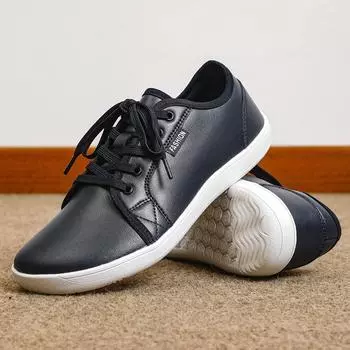 Новые мужские босоножки широкие туфли с ощущением свободы босоножки пара туфли кожаные модные кроссовки удобные туфли на плоской подошве 37 темно-синий