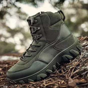 Новые мужские ботильоны, качественные ботинки для пустыни, походные дышащие кроссовки для походов, рабочая защитная обувь, кожаные ботинки для снега 39-47 39 бежевый