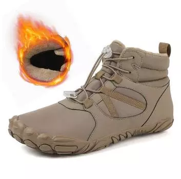 Новые мужские ботинки Зимние Сохраняющие тепло Ботильоны Зимняя обувь Плюшевые На шнуровке Нескользящие Снежные ботинки Уличные Кроссовки для пары C1234 36