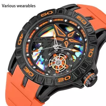 Новые мужские часы модные светящиеся водонепроницаемые часы мужские силиконовый ремешок