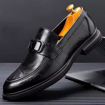 Новые мужские деловые кожаные туфли, роскошные модные свадебные туфли для жениха, мужские оксфорды в итальянском стиле 38 коричневый