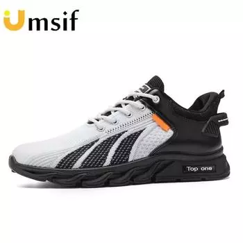 Новые мужские дышащие кроссовки с сеткой, нескользящие кроссовки с низким берцем на шнуровке 39 белый