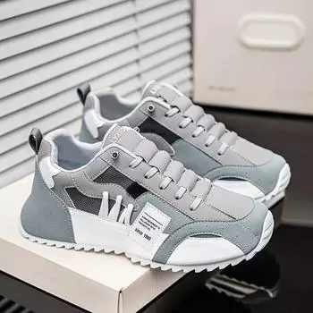 Новые мужские дышащие спортивные туфли, повседневные туфли и туфли с внутренней высотой 39 коричневый