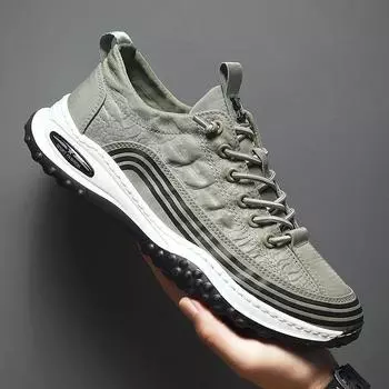 Новые мужские дышащие туфли из ткани Ice Silk, модная мужская спортивная обувь, универсальная повседневная обувь для мужчин 39