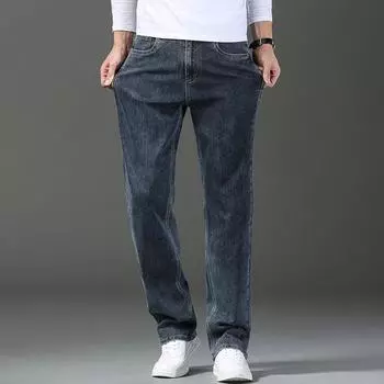 Новые мужские джинсы с принтом и покраской и вышивкой, свободные удобные мужские повседневные брюки, узкие тонкие прямые брюки для мужчин 28